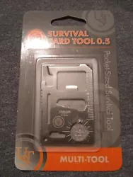 Pocket-Sized UST Survival Card Tool 0.5! > Lanyard Hole. > Knife Edge. > Can Opener. > Bottle Opener. > Butterfly...