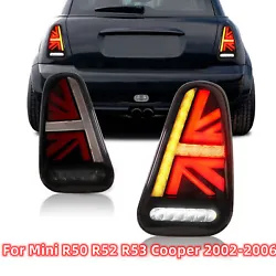 Convient pour Mini R50 R52 R53 Cooper 2002-2006. Une paire de feux arrière (gauche & droite). -Matériau de la...