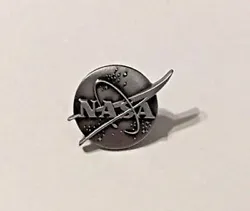 Official NASA Vector Antique Silver Lapel Pin Approx.