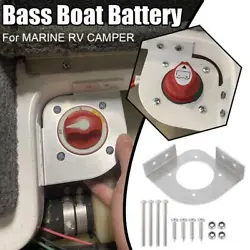 This corner bracket allows you to relocate your RV, boat, or tractor battery disconnect switch for easily access and in...