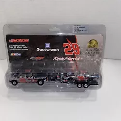 1:64 Kevin Harvick Brookfield CG GM Goodwrench Crew Cab & Open Trailer #29 2004.
