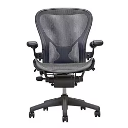 Aeron ChairSize B. Durable and sleek, this chair will still look like new long after you retire. Design doesn’t get...