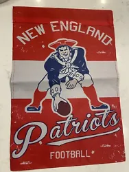 New England Patriots NFL 2-Sided Vintage Linen Garden Flag 12.5