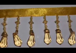 Looking for the perfect Antique Gold beaded trim?. This is it! It is a beautiful and very rich shade of gold with...