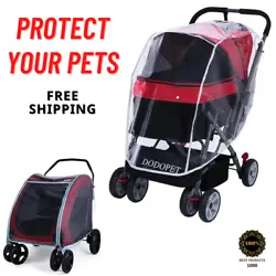 The rain cover specially designed for each model of pet stroller perfectly matches the size of the stroller, and the...