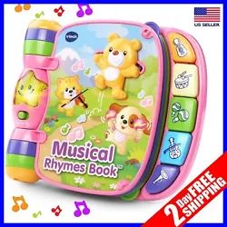 Interactive toddler book is visually stimulating with bright pages and a light-up Star that flashes with the sound;...