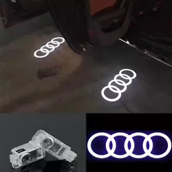 This is one pair (4 pcs) of amazing door step courtesy laser projector ghost lights for a AUDI. When you open the door,...