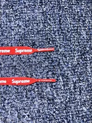 These Supreme Laces fit on most of the sizes for the Air Force 1 Supreme (White/Red). These laces can also be used on...