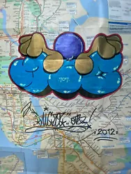 “Nic 707 “GRAFFITI Urban Art Street artTrain map .