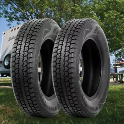 Fuel-saving Designed Trailer Tires. 2 x Trailer Tires. 6PR Load Range C. ST205/75D15 Tire Specification Aspect Ratio:...