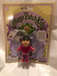 Cabbage Patch Kids Keychain Girl Doll Basic Fun 2004 #1198 New In Package 3”. Condition is 
