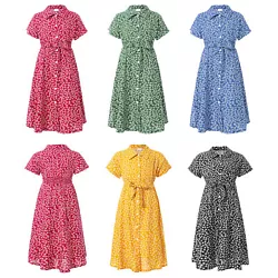 Skin-friendly polyester is thin, not easy to fade or pill, gives breathable and cozy touching. Girls Dresses. Allover...