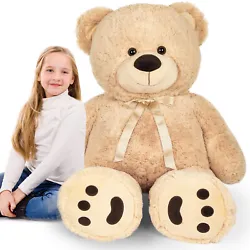 This giant teddy bear stuffed plush toy is really incredibly soft like a minky blanket, the stuffing is sweet and...