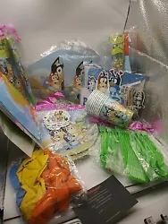 Bluey Birthday Party Decorations supplies Set include Balloons, Birthday Banner. Condition is New. Shipped with USPS...