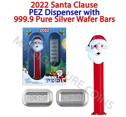 This is the 30-gram Santa Claus PEZ Dispenser & Silver Wafers (w/Box& COA) from PAMP Suisse! Struck by PAMP Suisse,...