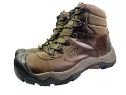 These boots are in used condition. The soles are in great condition. The leather upperwas treated with leather...