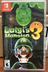 Luigis Mansion 3- Nintendo Switch Replacement Case and Artwork ONLY **NO GAME**. Mint condition replacement case with...