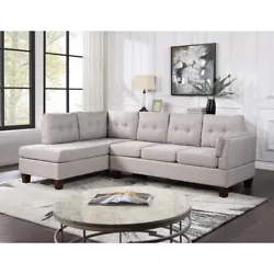 Enhance the style and comfort of your living room with the Dalia Left-Facing Chaise Sectional Sofa. The Dalia...
