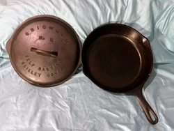 Griswold No. 8 Self Basting Skillet Cover. It’s in Exceptional Condition but hasn’t been used for a while. I...