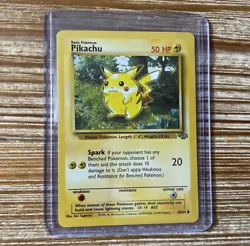 PIKACHU Jungle Set 60/64 Pokemon Card Unlimited NM Near Mint Ships Fast. Sleeved and Toploaded Ships Fast