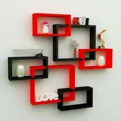 You can use these shelves to display the photographs, handicrafts and other showpieces in your house or office. Style:...