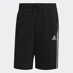 Features of the Essentials Fleece 3-Stripes Shorts. Video of the Essentials Fleece 3-Stripes Shorts You do you. Our...