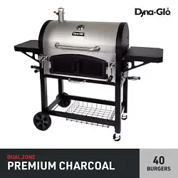 Two charcoal trays lets you adjust the cooking temperature as needed. The lid is double-walled to retain heat and...