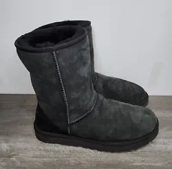 UGG Australia Black Boots Suede S/N 5800 Womens Size 9.   Good overall condition  Some fading Please view all photos...