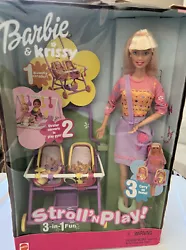 Barbie And Kris’s Stroll N Play Doll Set New In Box