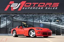 BJ Motors is excited to present this 1993 Dodge Viper RT/10 in Red over Gray interior. Arriving with just 7,525 miles,...