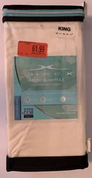 SHEEX Arctic Aire Tencel Lyocell King Pillowcases in Ivory (Set of 2). Condition is 