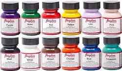 Angelus Acrylic Leather Paint- 1 fl. -Ideal for painting special areas on western boots, belts, tennis shoes, purses,...
