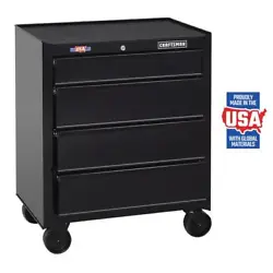 Proudly Made in the USA with Global Materials in Sedalia, Missouri. The 1000 Series 26-1/2-in Wide 4 Drawer Rolling...
