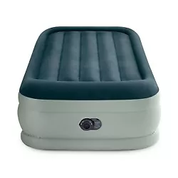 The INTEX® 18in Twin Mid-Rise Airbed provides enhanced comfort, stability, and support. You or your guests will...