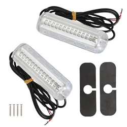 Fit For : Camper trailer, marine, boat, caravan, RV.   42 LEDs： Ultra Bright 42 LED, adopt 316 stainless steel...