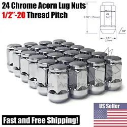 These lug nuts will work with wheels that use a 3/4