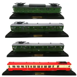 Editions Atlas. Scale HO: 1/87. Engine kit not provided. Set of 4 Model Trains. With certificate of authenticity....