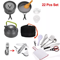 The size of this Camping Pot Set is suitable for 2-3 people. It is suitable for those who like hiking, camping,...