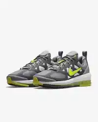 SHOE NAME: Nike Air Max Genome STYLE NUMBER: CW1648-005 COLOR: Gray Fog, Particle Gray, White, High Voltage US MENS...