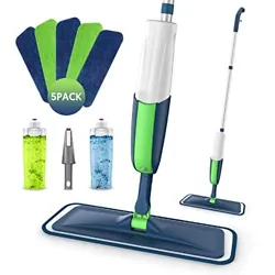 360° Swivel Mop Head & Upgrade Velcro Design- The wet mop head does move all the way around so you can move it and...