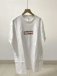 size M men T-shirt Supreme X Takashi Murakami Box Logo Tee.