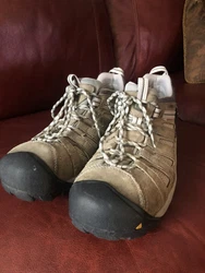 Keen Flint Safety Toe Work Shoes Boots F2413-11 Mens Size 12 D. Very little use. Keen comfortable as expected.Steel toe...