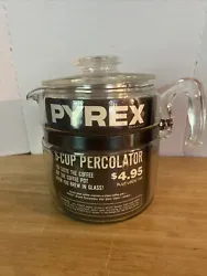This vintage PYREX Flame ware Glass Stove Top Percolator is a must-have for any coffee enthusiast. The unique design...