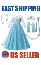 Includes matching tiara (light assembly), wand, jewelry set, braid and gloves. 100% Polyester, except of decorations....