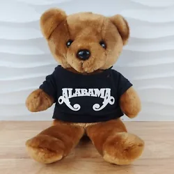 ASI Brown Teddy Bear Stuffed Animal Plush Black Ripped T-Shirt