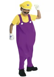 Wario Costume Kids Mario Bros Halloween Fancy Dress. Large 12-14New in package Ships USPS first class free 35T2