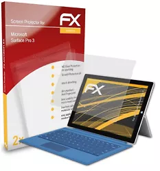 Anti-réfléchissant et absorbant les chocs: atFoliX 2 x FX-Antireflex Protecteur décran pour Microsoft Surface Pro 3...
