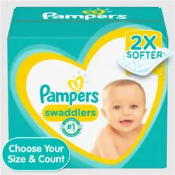 New & improved! A diaper that doesn’t leave skin wet. Thats why new and improved Pampers Swaddlers absorb wetness...