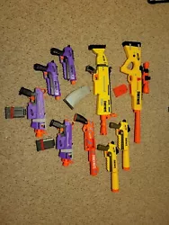 nerf gun lot fortnite. Lot of 9, you get all. These are ones we owned personally. All in working order.