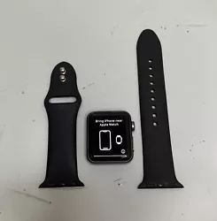 Apple Watch Series 3 38mm Space Gray Aluminum Case with Black Sport Band (GPS). Will be reset upon shipping!We ship...